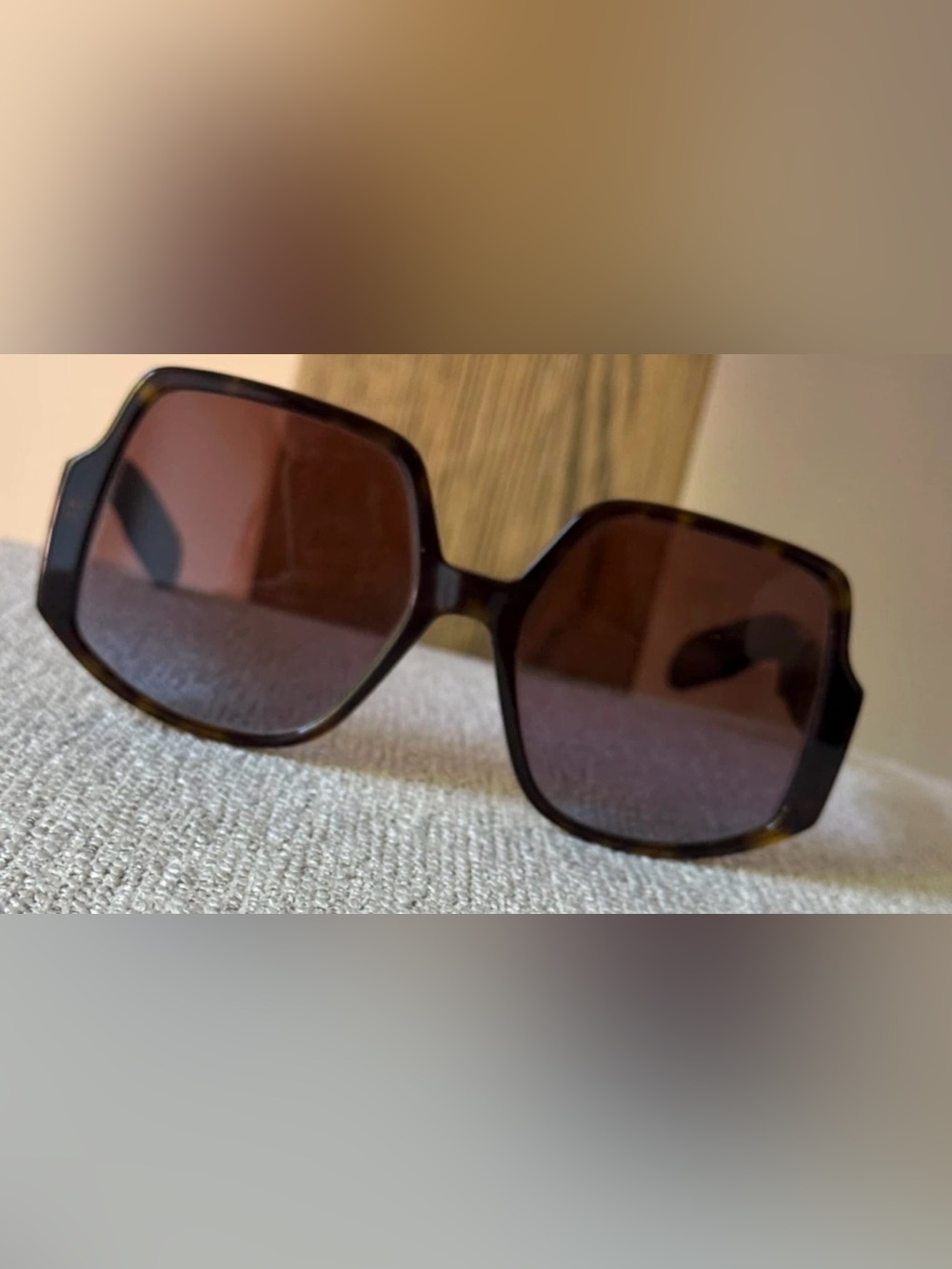 Dior Brown Havana/ Bicolor Gradient InsideOut1 Oversized Sunglasses